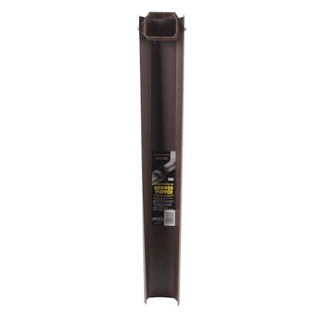 Amerimax Home Products Amerimax Dripper Flipper 2.5 in. H X 4.5 in. W X 30 in. L Brown Vinyl Downspout Extension 3703019